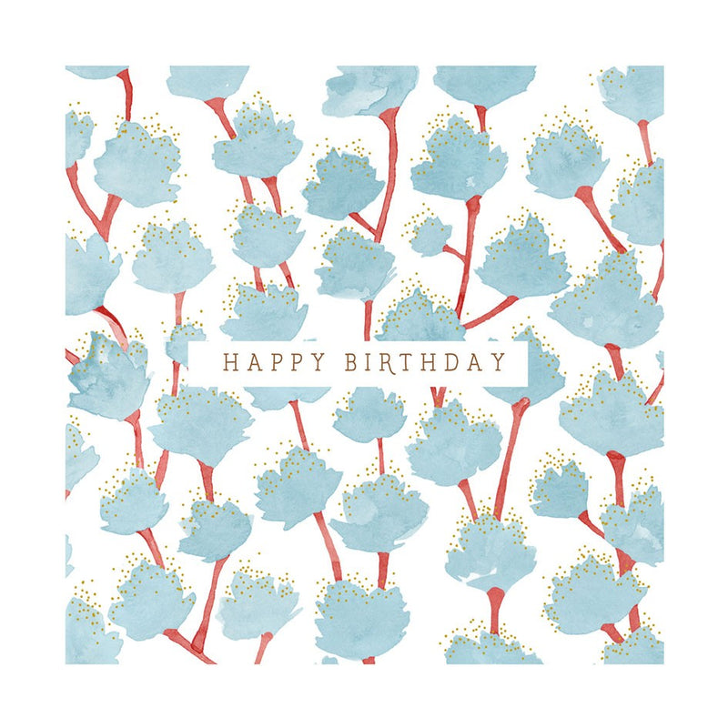 Blue Leaves Card