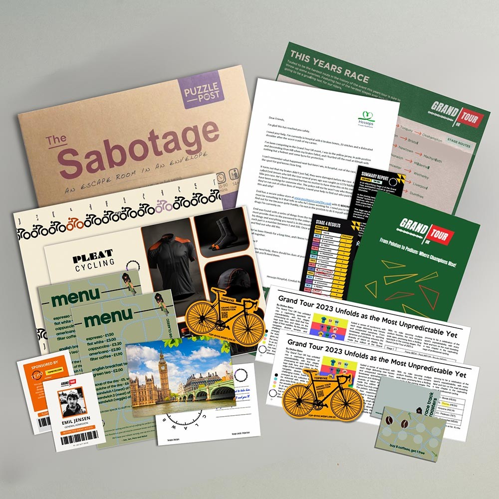 An Escape Room in an Envelope: The Sabotage