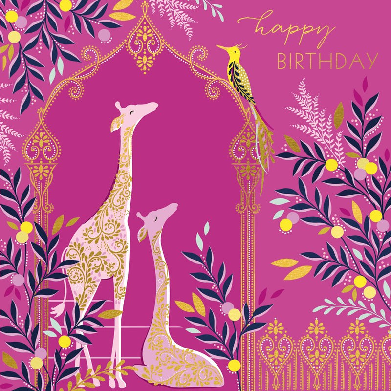 Giraffe Birthday Card