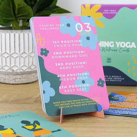 Weekly Wellness Cards - Calming Yoga