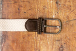 Cream woven belt