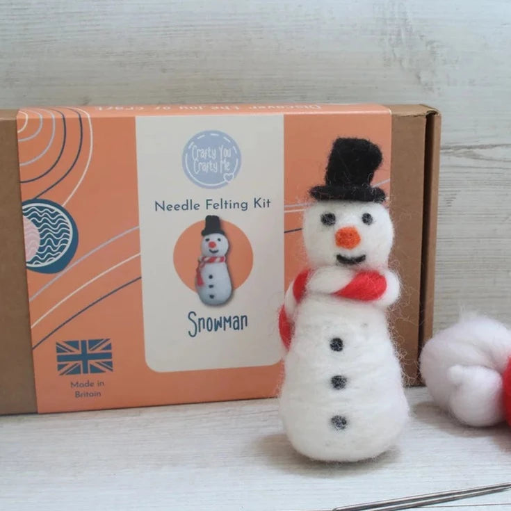 Snowman Felting Kit