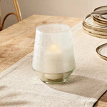 Dera Etched Glass Tealight Holder