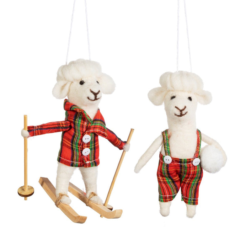 Felt Sheep Hanging Decoration
