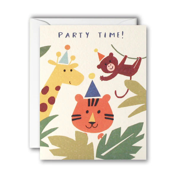 Party Time: Jungle Invitation. Pack of 5 Cards