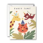 Party Time: Jungle Invitation. Pack of 5 Cards