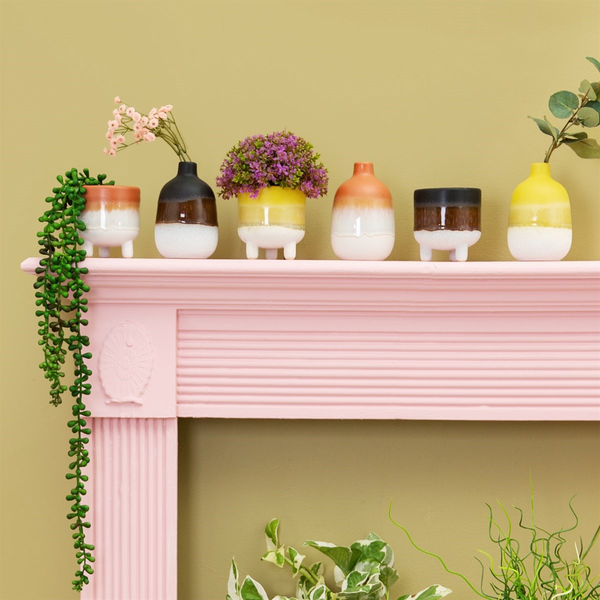 Black Mojave Glaze Planter
