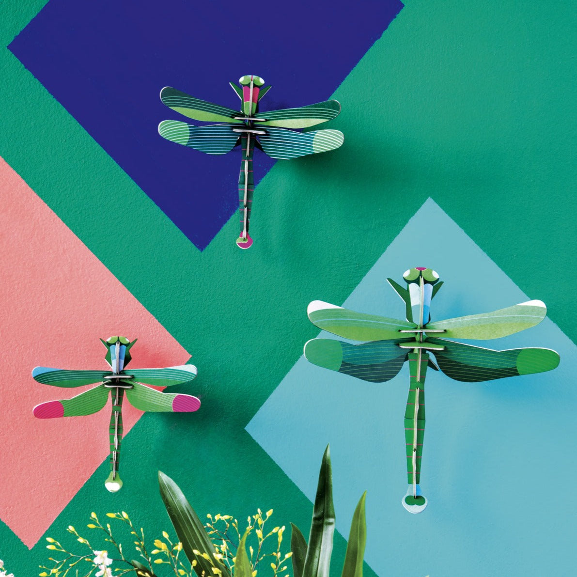 Big Dragonflies Set Of 3 Wall Art