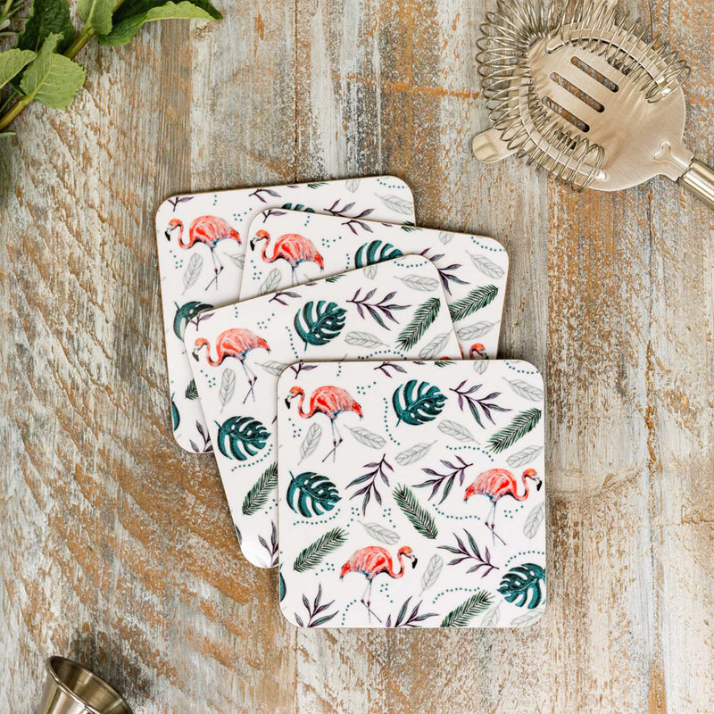 Flamingo Pure – Set of 4 Coasters