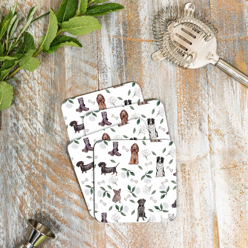 Muddy Paws – Set of 4 Coasters