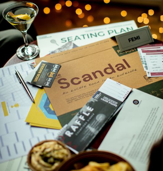 An Escape Room in an Envelope: The Scandal