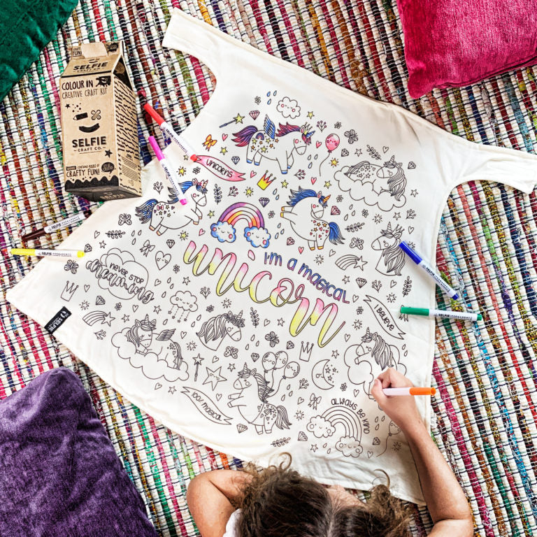 Colour In Unicorn Cape