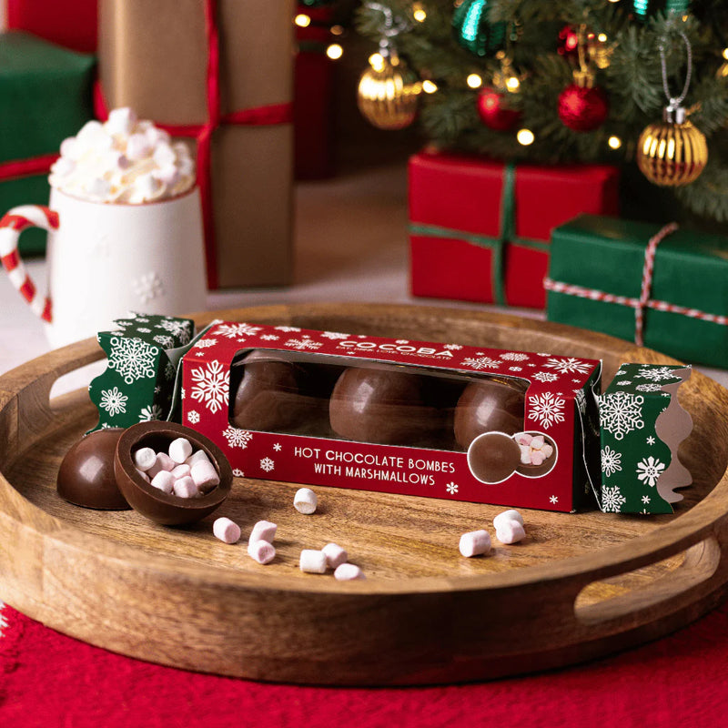 Hot Chocolate Bombe Cracker with Marshmallows