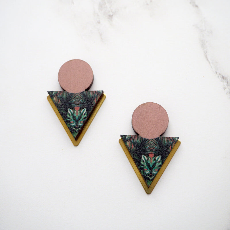 Statement Triangle & Circle Studs