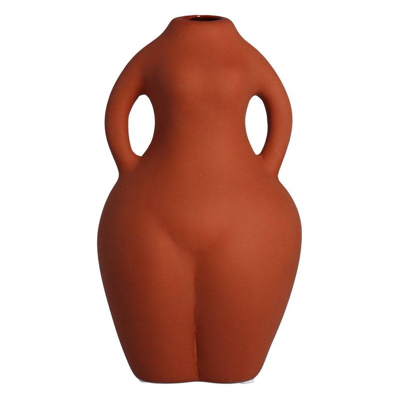 Vase Ornament 19cm - Terracotta Nude Vase