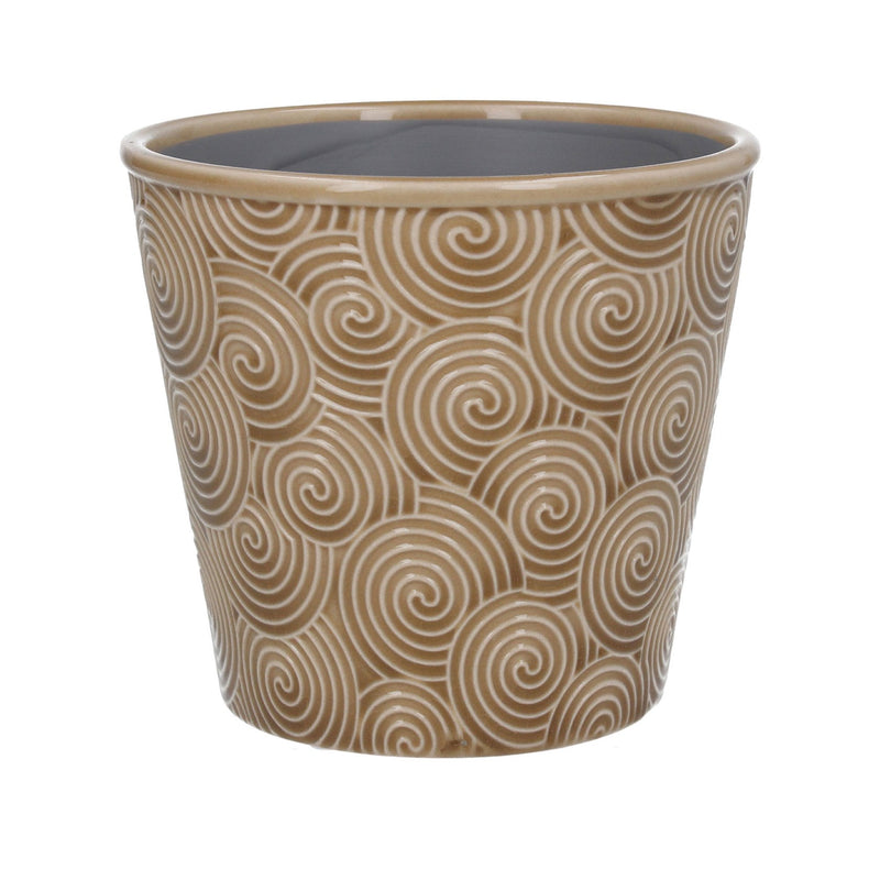 Sand Spiral Ceramic Pot Cover