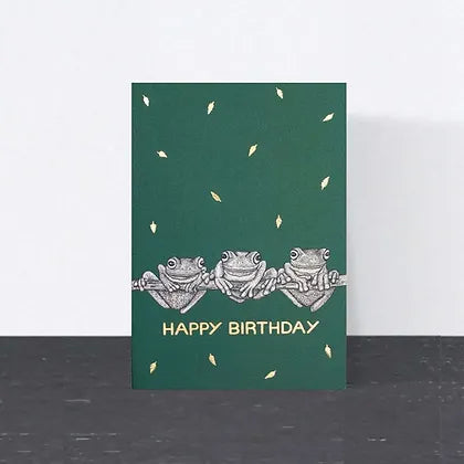 Luxury Frog Birthday Card