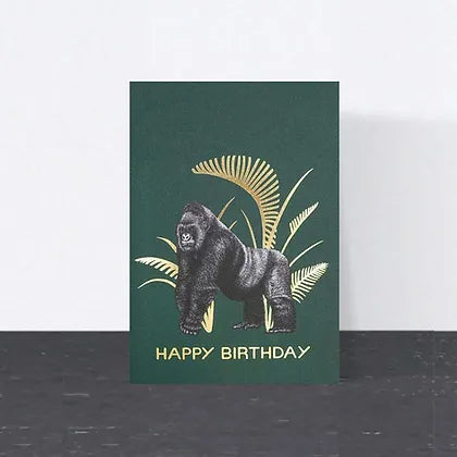 Luxury Gorilla Birthday Card