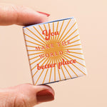 Tiny Matchbox Ceramic Sunshine Token