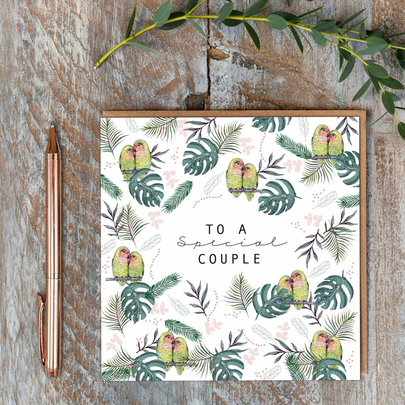 To a Special Couple (Lovebirds Pure) Card