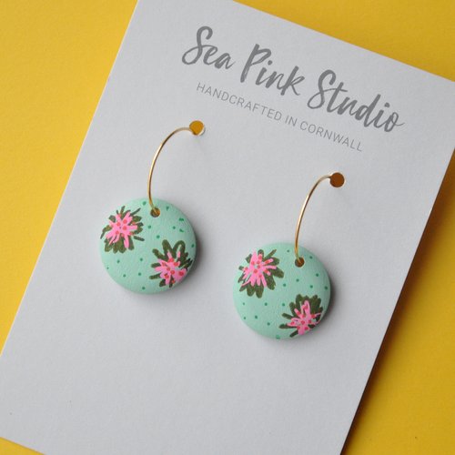 Jade Dahlia Earrings