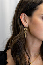 Textured Branches Earring in Gold