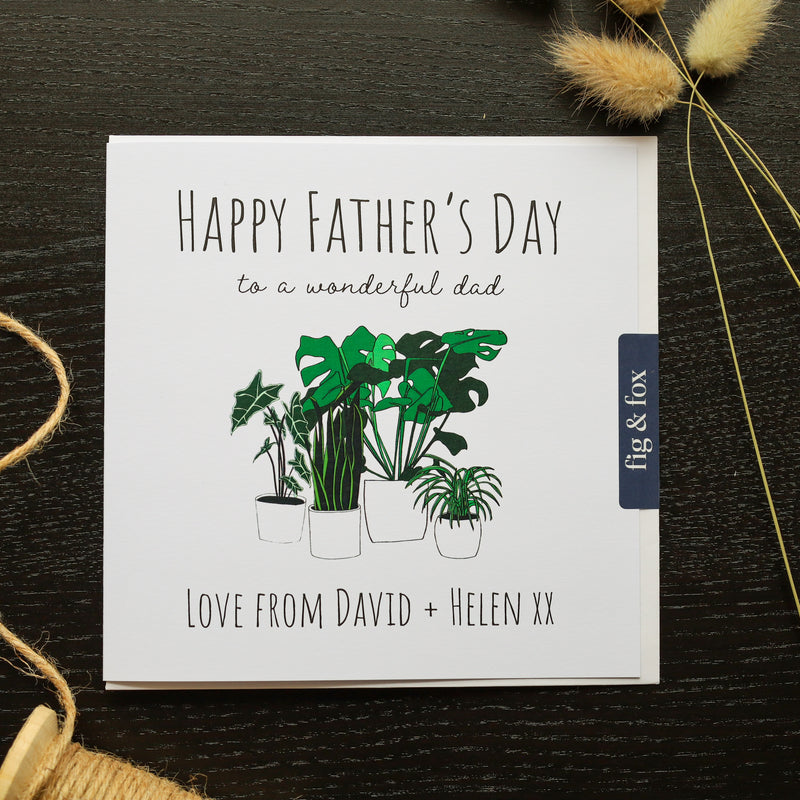 Tropical Houseplant Father's Day Card