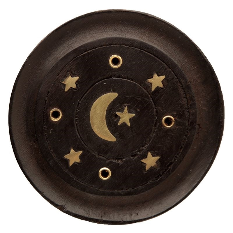 Mango Wood & Stars Incense Holder