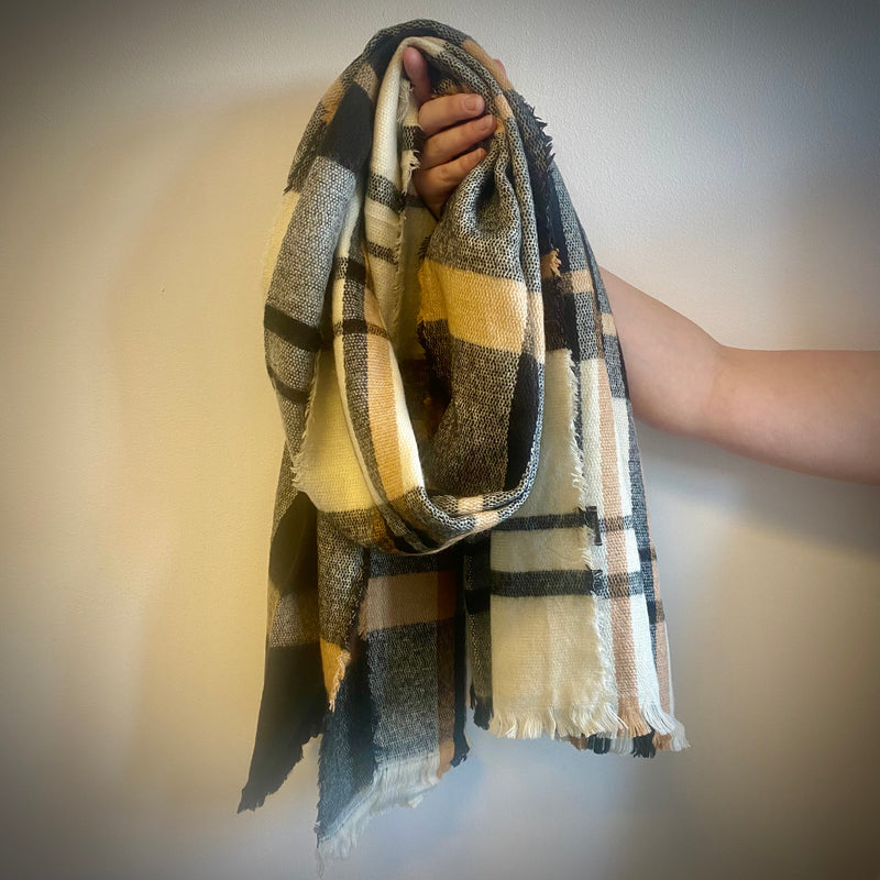 Tartan Soft Wool Winter Scarf