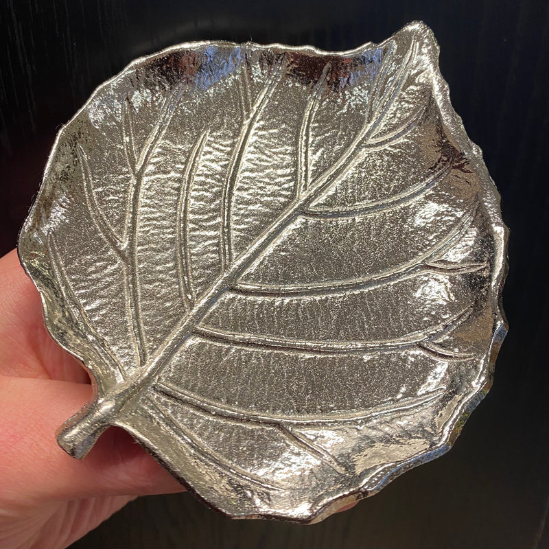 Silver Leaf Trinket Dish