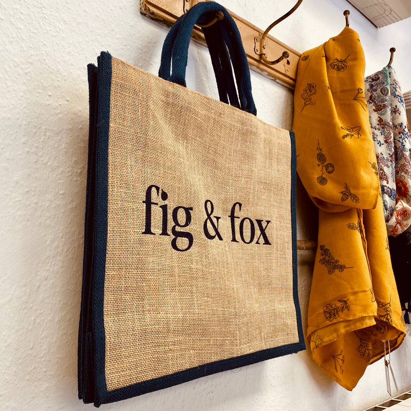 Fig & Fox Jute Tote Bag