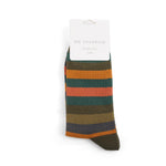 Striped Olive Socks