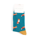 Teal Fox Socks