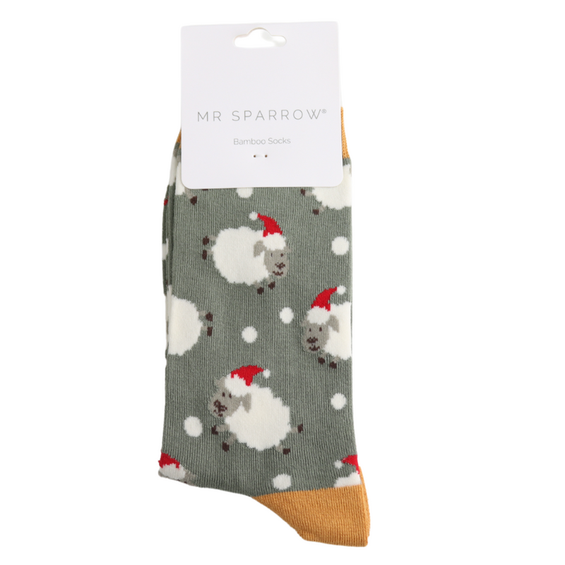 Santa Sheep Socks
