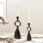 Ooty Candlestick Holder - Black