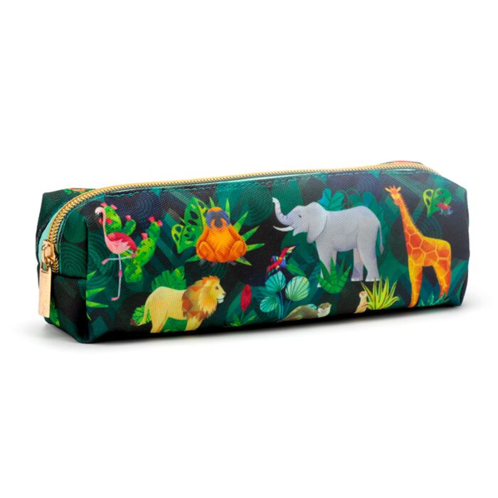 Animal Canvas Pencil Case