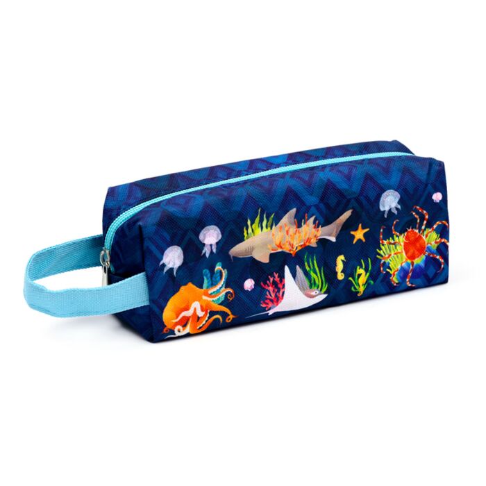 Marine Canvas Pencil Case