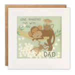 Dad Monkeys Paper Shakies Card