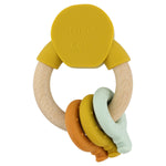 Wooden silicone activity ring - Mr Lion