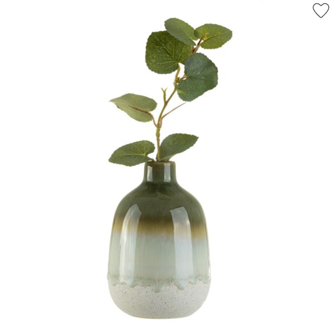 Green Mojave Glazed Bud Vase