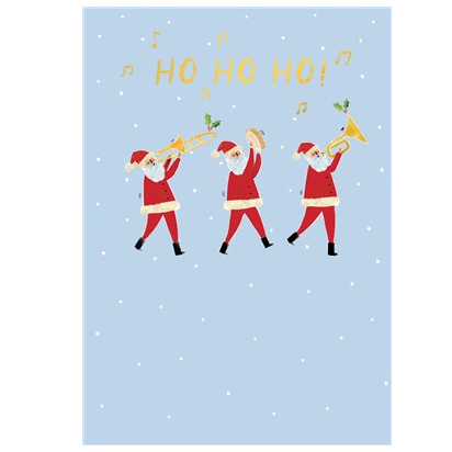 Ho Ho Ho Father Christmas Card