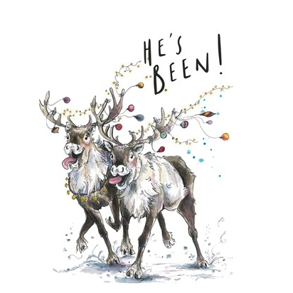 He's Been Reindeer Christmas Card