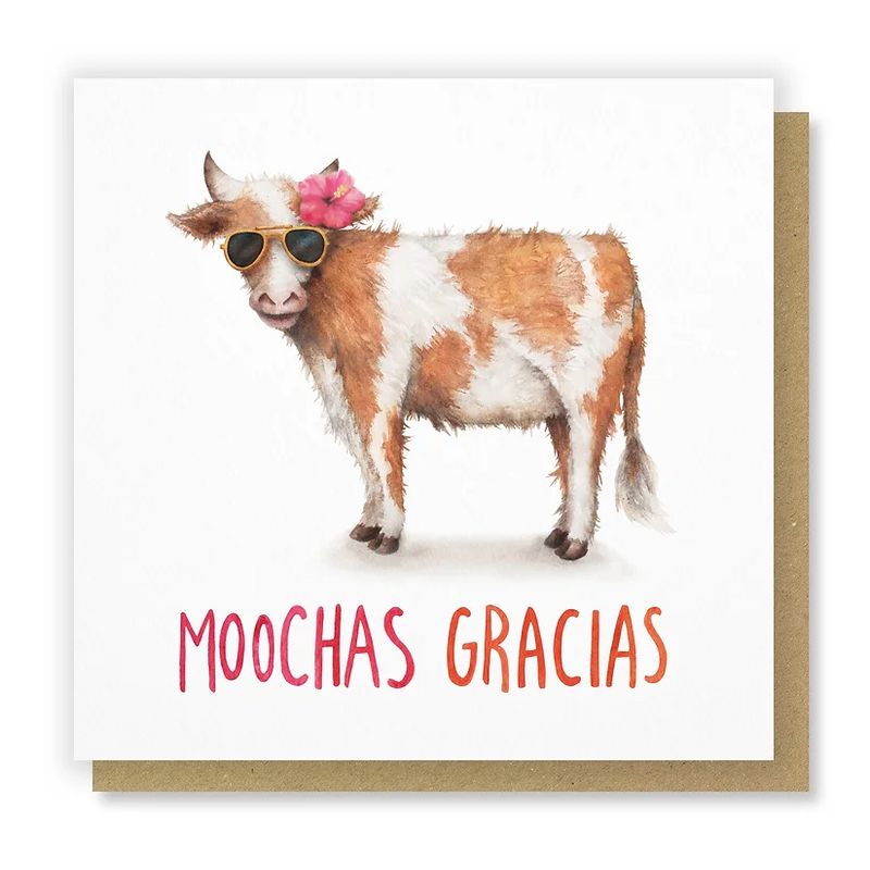 Moochas Gracias Card