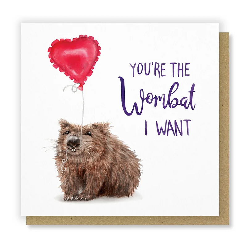 Wombat I Want Card
