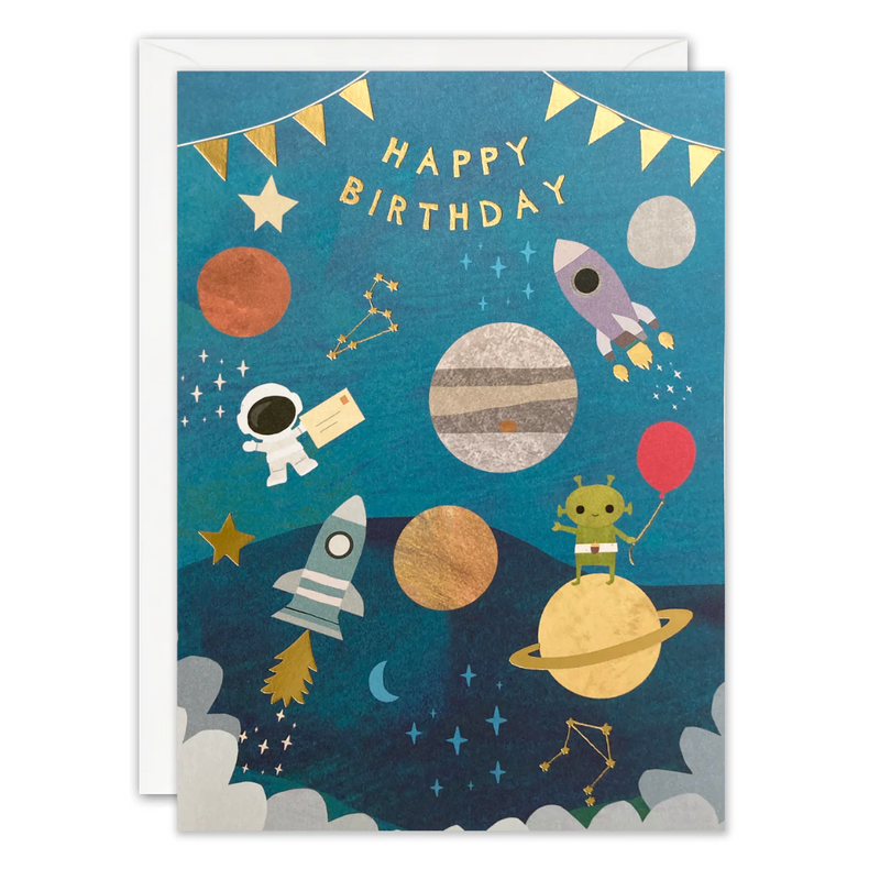 Outer Space Acorns Card