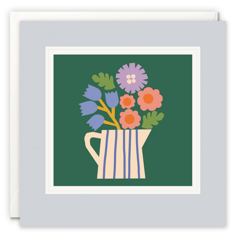 Jug of Flowers Paintworks Card