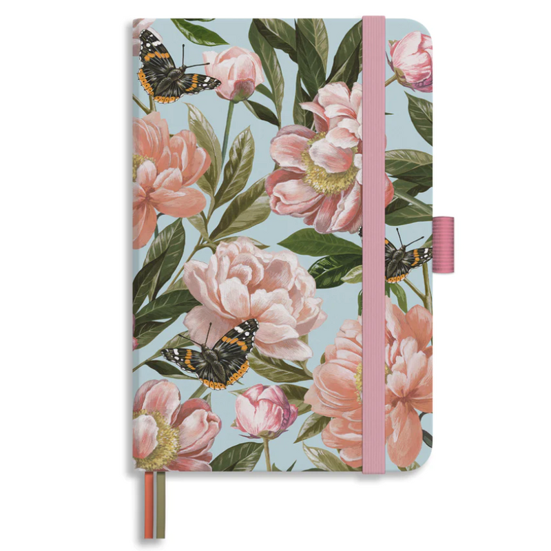 Floral Butterfly A5 Lined Notebook