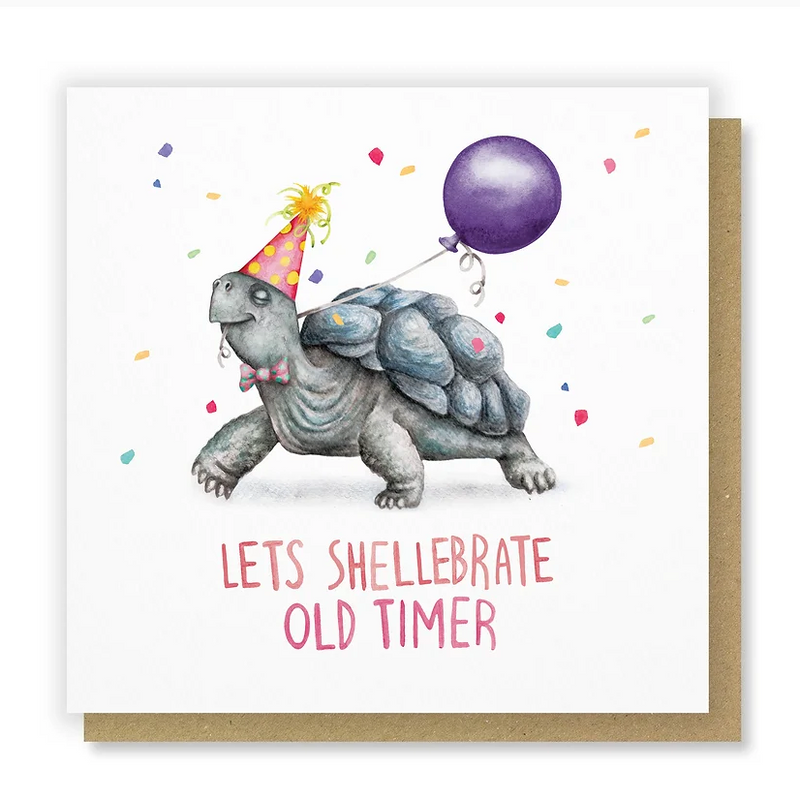 Let's Shellebrate Old Timer Card