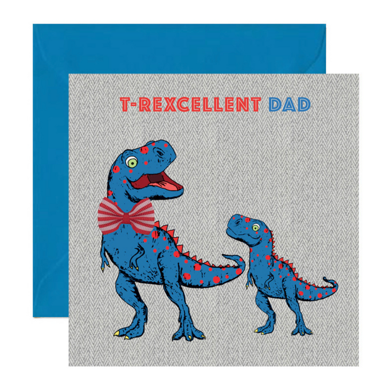 T-rexcellent Dad Card