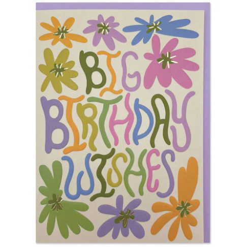 Big Birthday Wishes Card